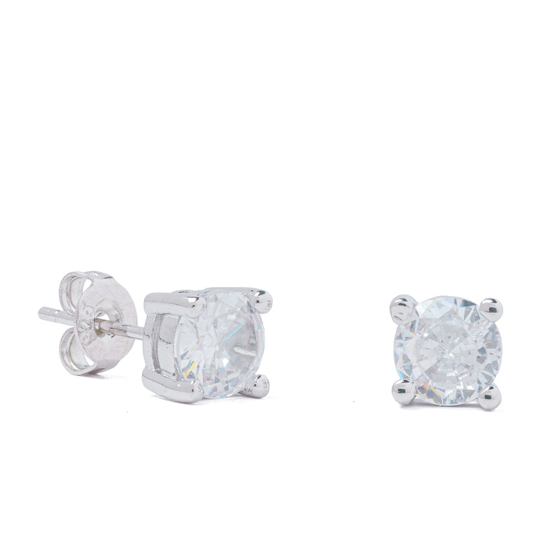 925 Silver Solitaire Small Studs