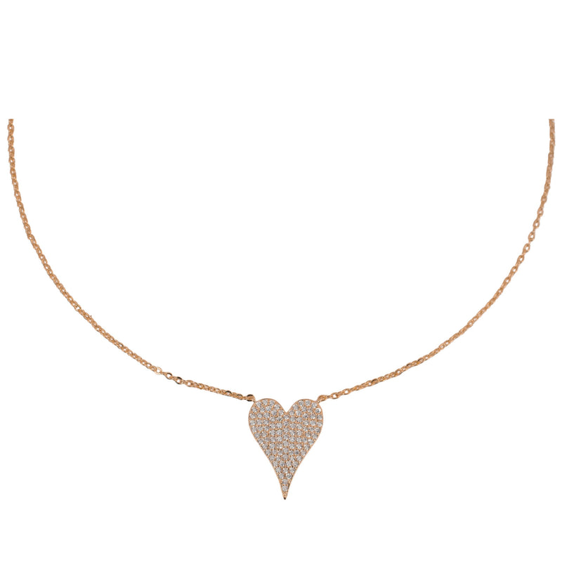 Buy 14k Gold Plated large heart necklace online