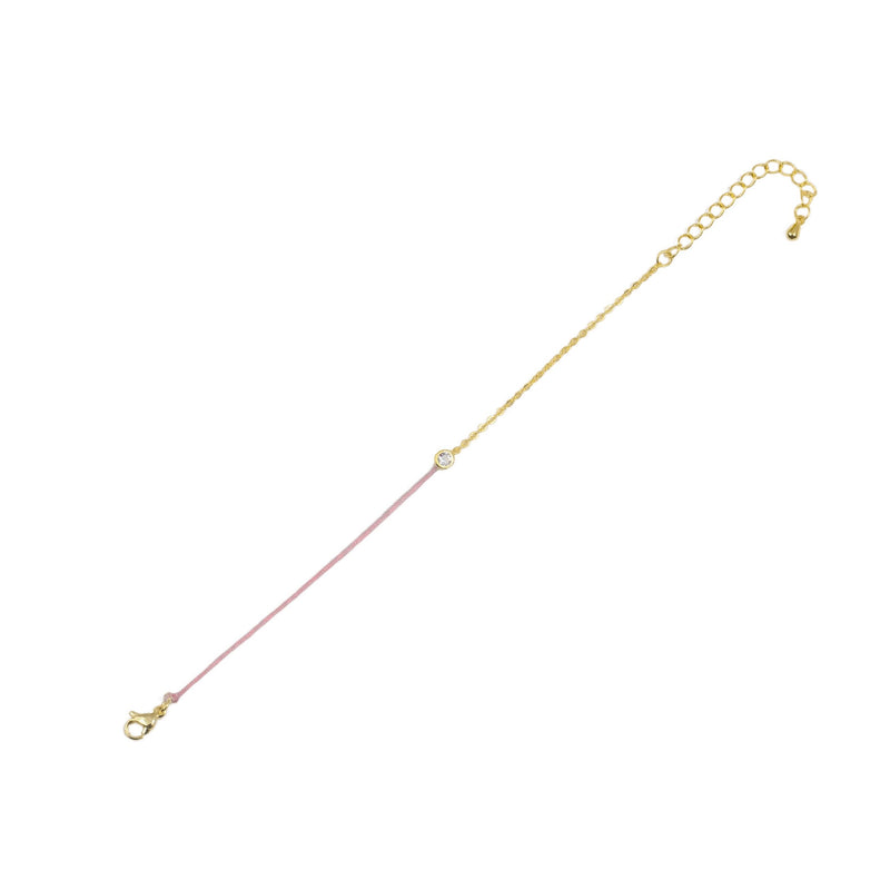 14k Plated String Chain Bracelet