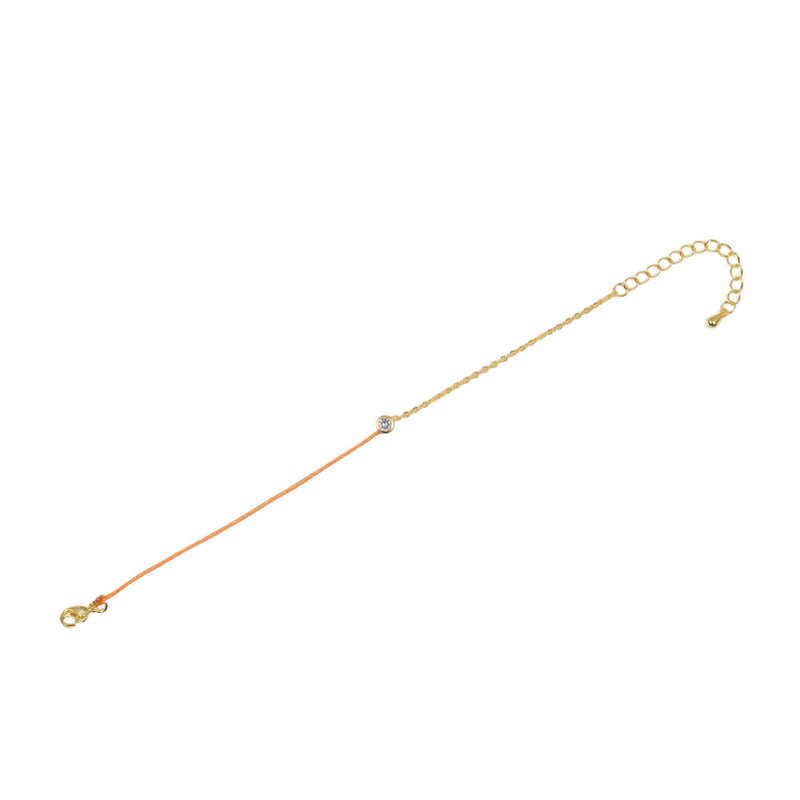 14k Plated String Chain Bracelet