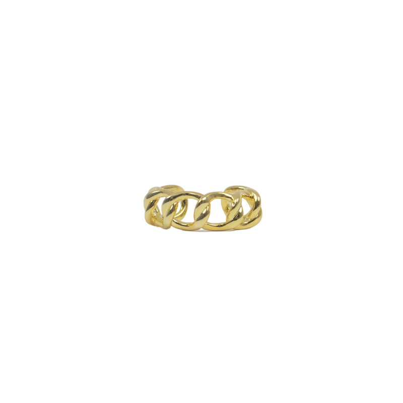14k plated adjustable chain link ring price