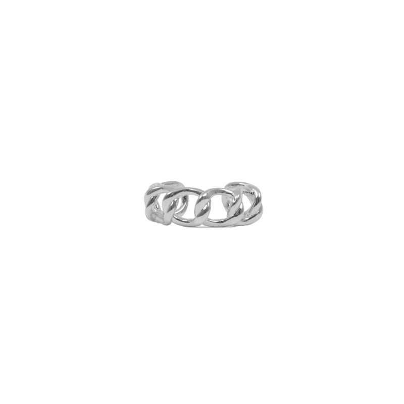 buy 14k plated silver adjustable chain link ring price
