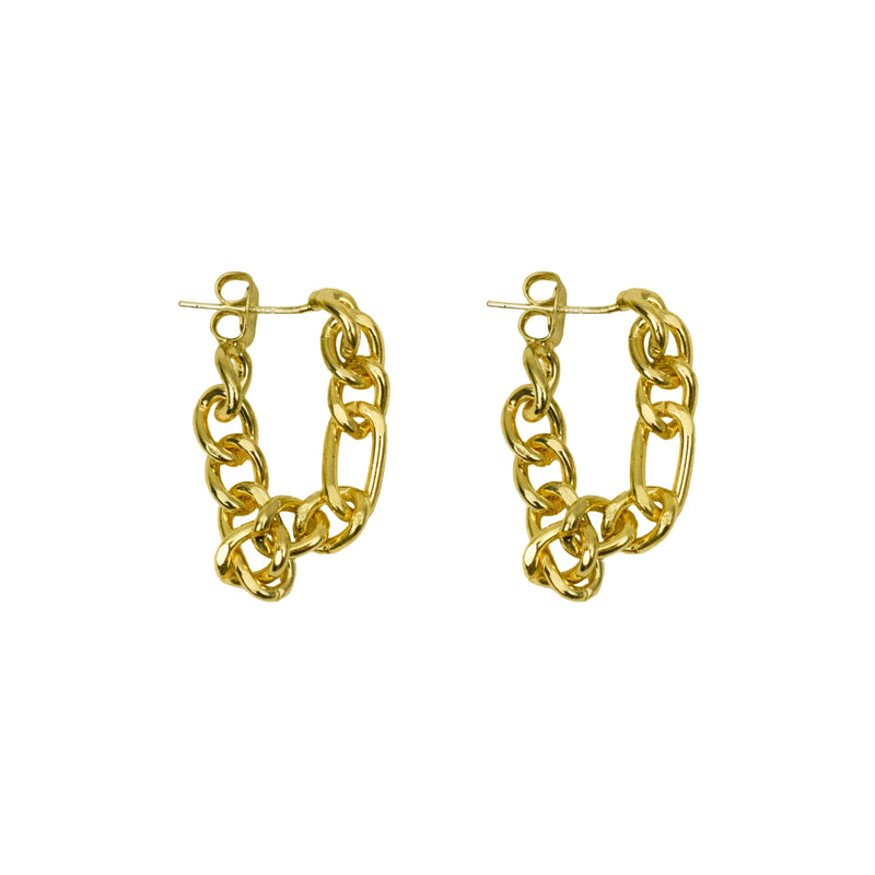 Two Way Figaro Link Earrings